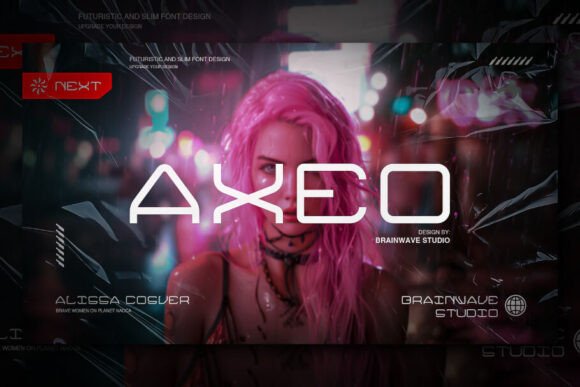 Axeo: The Futuristic Font for Modern Design