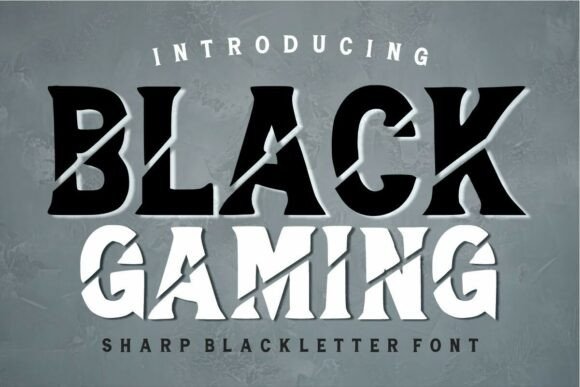 Black Gaming: The Gothic Typeface for Bold Branding