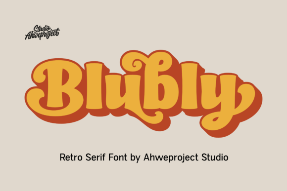 Blubly: A Bold Retro Serif for Timeless Character