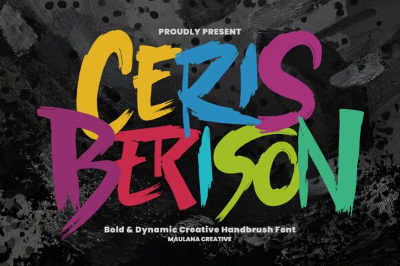 Ceris Berison: The Bold Handbrush Typeface for Impactful Design
