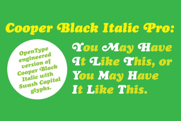 Cooper Black Pro: The Bold, Enduring Typeface