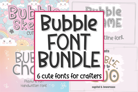 Discover the Charm of the Bubble Bundle Font Collection