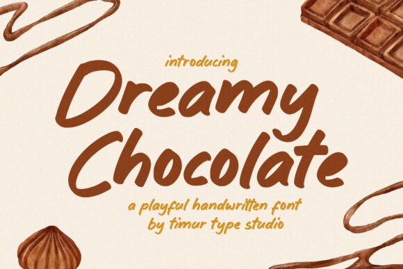Dreamy Chocolate: The Handwritten Font for Cozy, Indulgent Branding