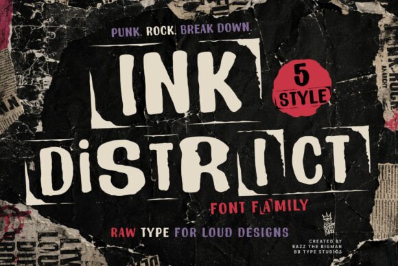 Ink District: The Typeface That Screams with Raw Energy