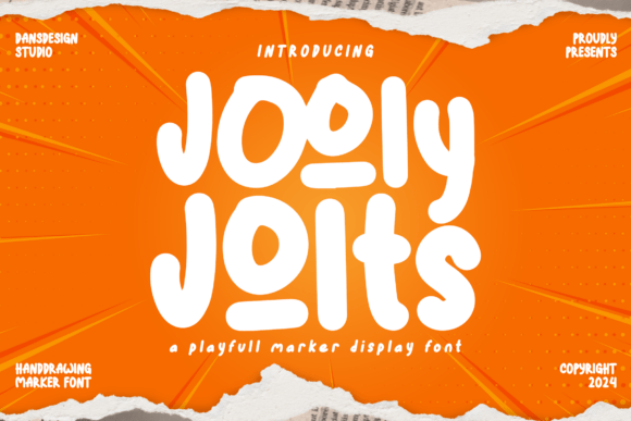 Jooly Jolt: A Hand-Drawn Font for Playful Projects