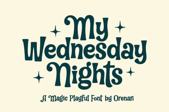 My Wednesday Night: A Font with a Quirky Horror Vibe