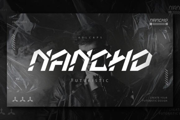 Nancho: The Bolt Italic Font for a Cyberpunk Edge