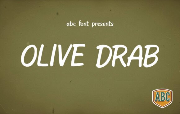 Olive Drab Font: A Rugged Typeface for Authentic Design