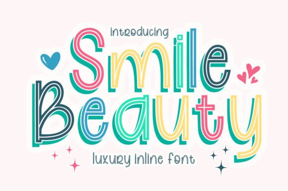 Smile Beauty: The Inline Font with a Shadow That Adds Instant Dimension