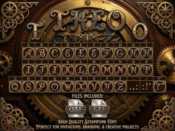Theo: A Typeface of Clockwork Elegance and Precision